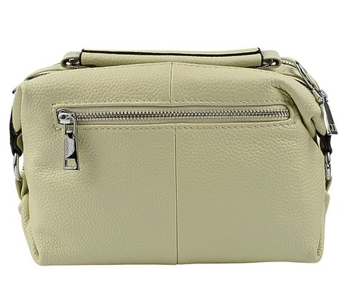 Poseta casual, dama, ADA SHOES, 3009, alb, piele naturala